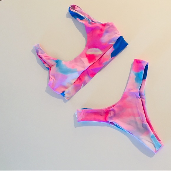 Cotton Candy tie dye bikini 💕 - Picture 6 of 7